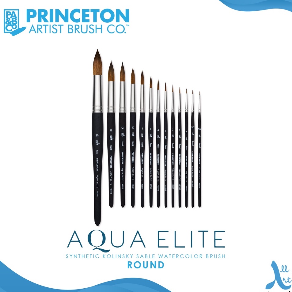 

Harga Murah Kuas Lukis Princeton Aqua Elite 485R Round Synthetic Watercolor Brush Short Handle