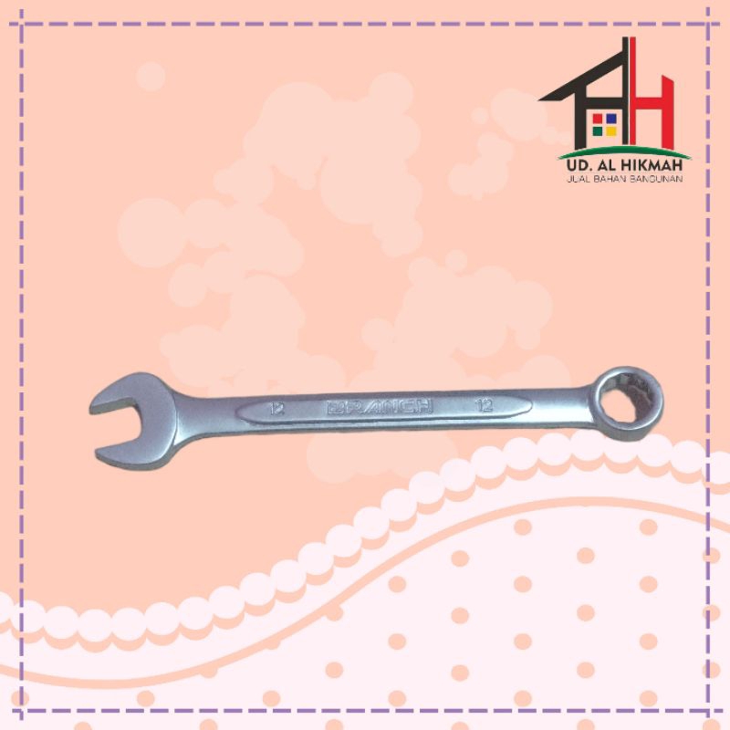 Kunci Ring Pass Pas BRANCH 12 mm (12mm) / Combination Wrench