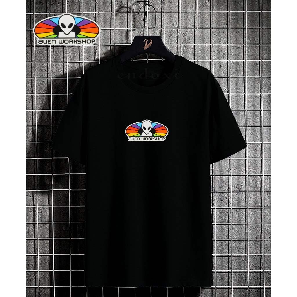 KAOS ALIEN WORKSHOP JAMAN DULU(JADUL/KLASIK) PRIA WANITA UNISEX/KAOS OBLONG PRIA WANITA SABLON DIGIT