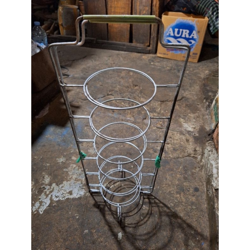 Angkatan piring dan mangkok | Tentengan piring | besi