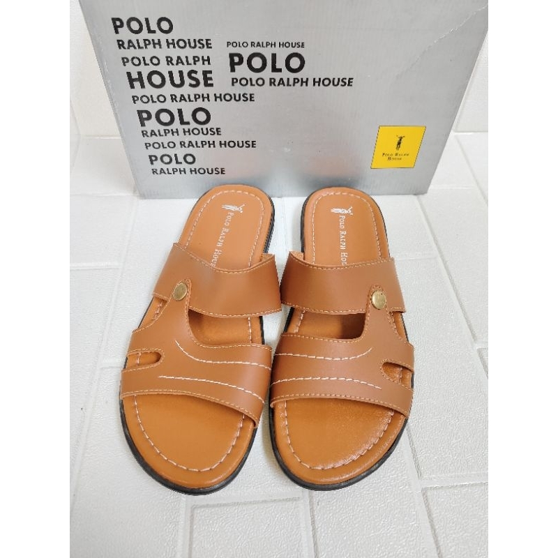 Sandal slop pria POLO size 39-43 sandal laki laki formal sandal cowok brand matahari