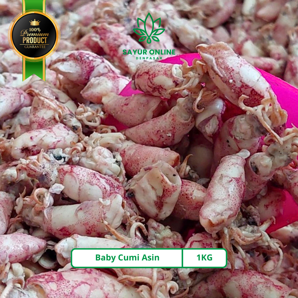 

Baby Cumi Asin Super Premium Fresh -+1KG - Sayur Online Denpasar
