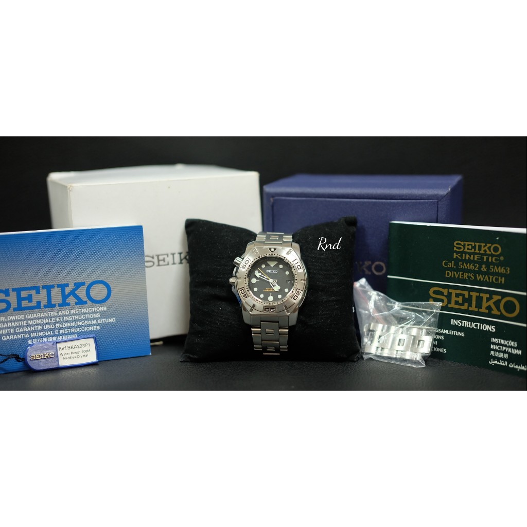 Jam tangan Seiko kinetic left handed rare