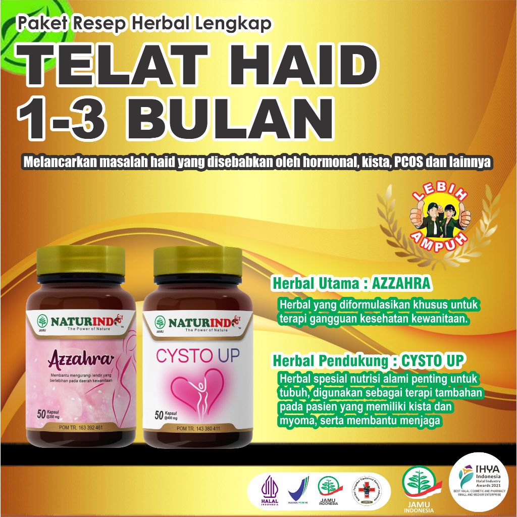Obat Herbal Telat Haid Datang Bulan, Telat Mens 1 – 3 Bulan, Ampuh Mengobati Secara Alami Telat Data