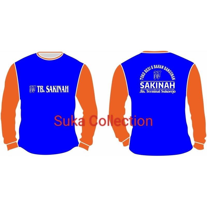 kaos promosi kaos kerja bahan PE/ Polyester size XXL