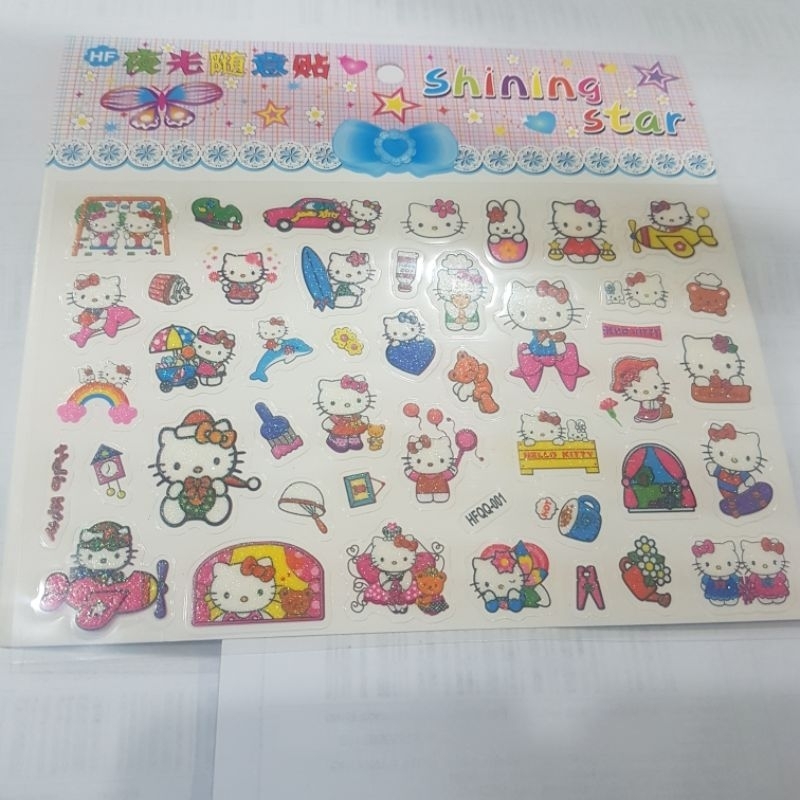 

Sticker Anak Gliter Hello kitty HFQQ-001