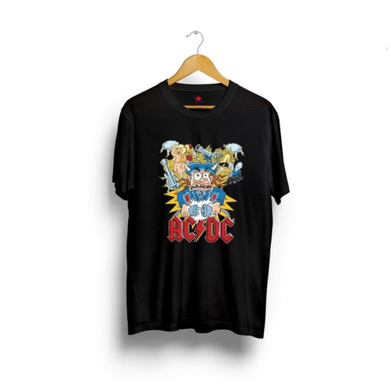 Baju Kaos Musik ACDC Kartun Kaos Band Musik Legend AC DC | Ligae24 Tshirt