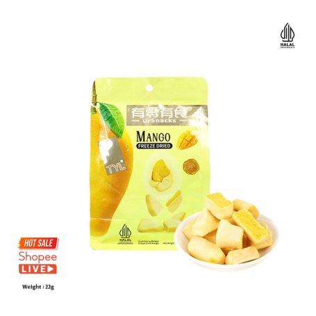 

[Halal] Snack Keripik Buah Mangga / Ursnacks Freeze Dried Mango