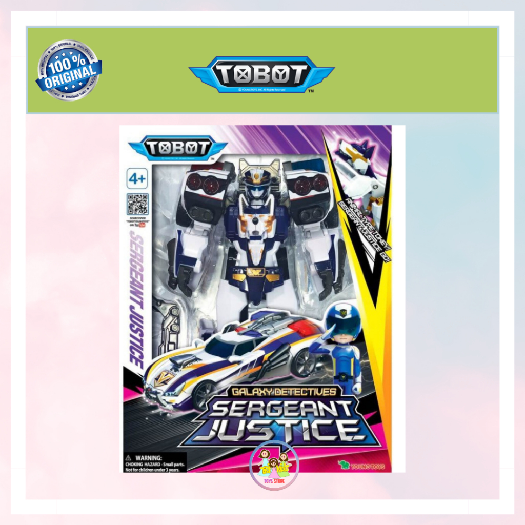 Tobot GD Galaxy Detective Sergeant Justice Original Young Toys