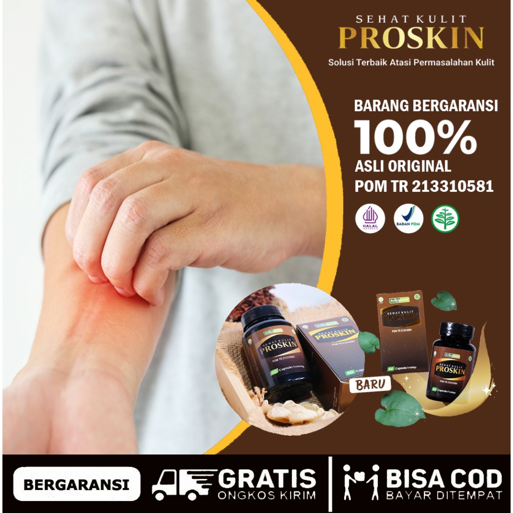 PROSKIN KAPSUL 60 Obat Gatal Alergi Penyakit Kulit Eksim Berjamur