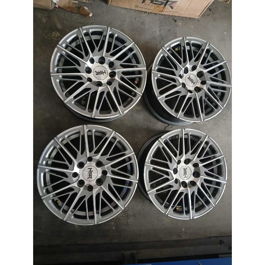 Velg Bekas Ring 14 Lubang 4 BELIGE HSR R14X6 8X100-114,3 ET36