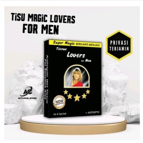 tisu magic man power isi 6 sachet original/ cod - tisu magic isi 6 pcs