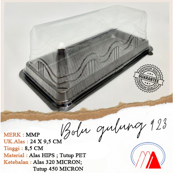 [ISI 10] Mika Tray Kue Bolu Gulung panjang BGP 923 / tempat kue bolu gulung kotak / cake tray bolu /