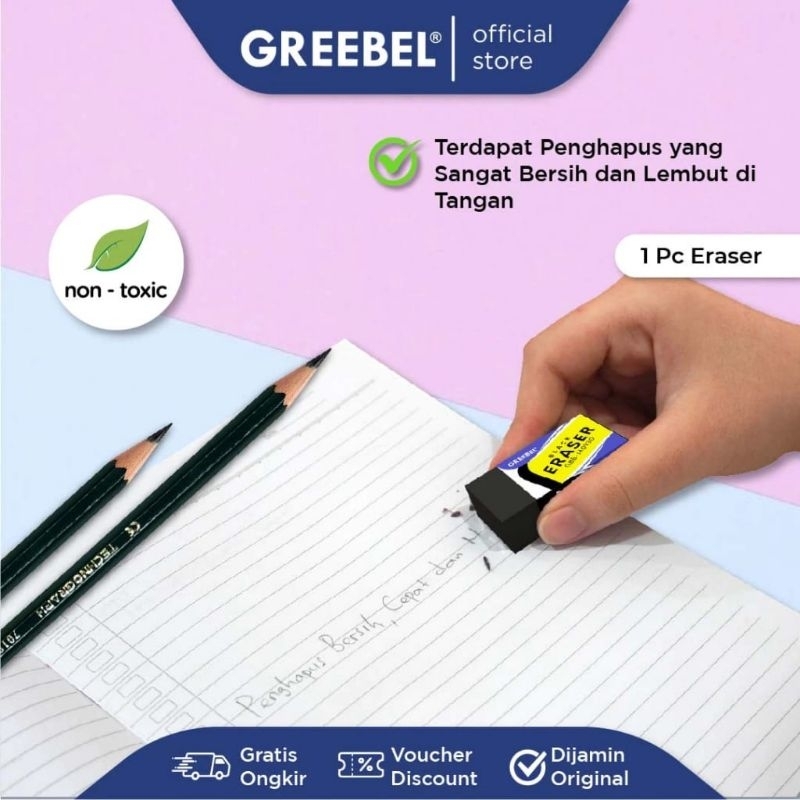 

HJK Greebel Paket Alat Tulis Ujian OKE