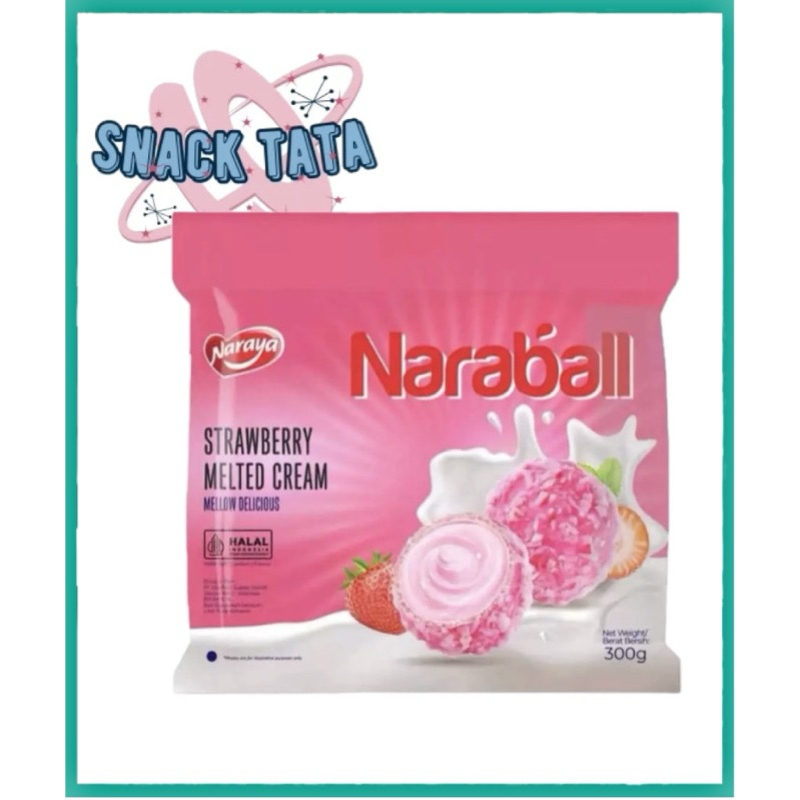 

NARAYA NARABALL Wafer Ball Original Chocolate Strawberry Melted Cream 300g