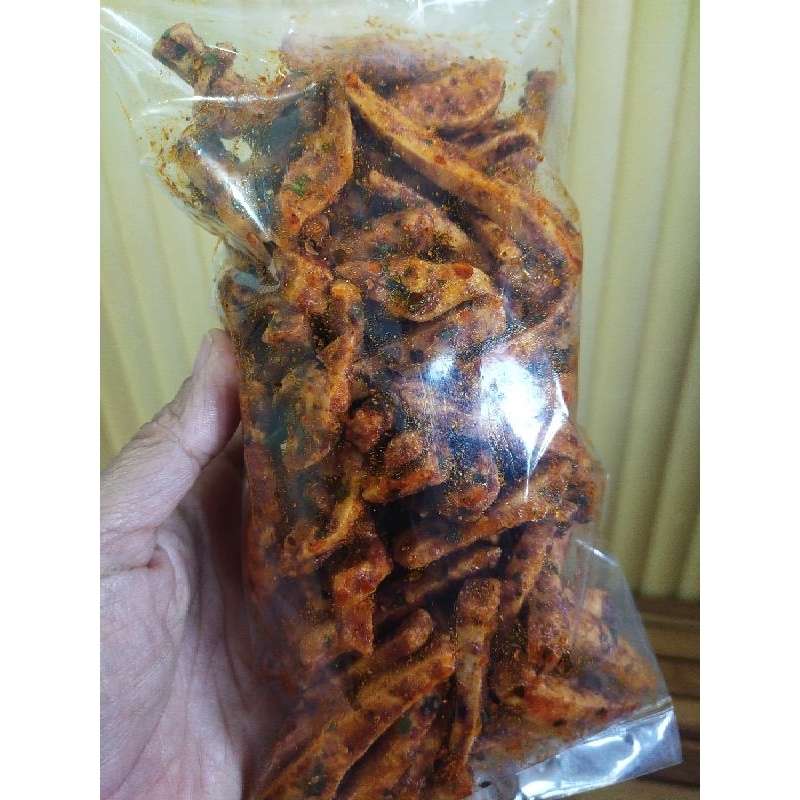 

Basreng CIKRUH Baso goreng Pedas Manusiawi tidak menyengat wangi daun jeruk