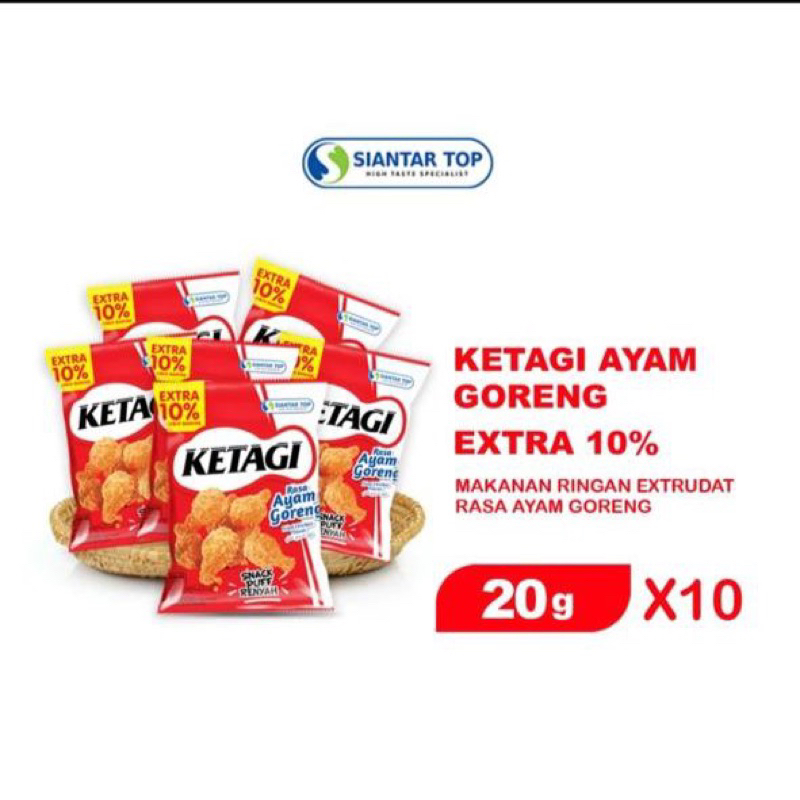 

Ketagi ayam goreng siantar top 22 gr (10 pcs)