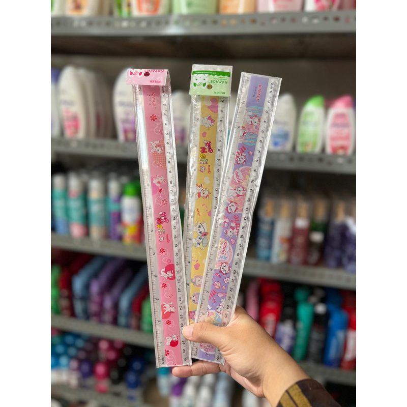 

penggaris kayagi 30 cm animasi marie kucing cat ruler
