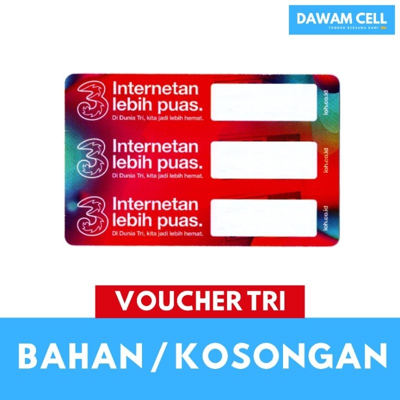 VOUCHER KOSONG TRI (SUMSEL, BENGKULU, LAMPUNG & BANGKA)