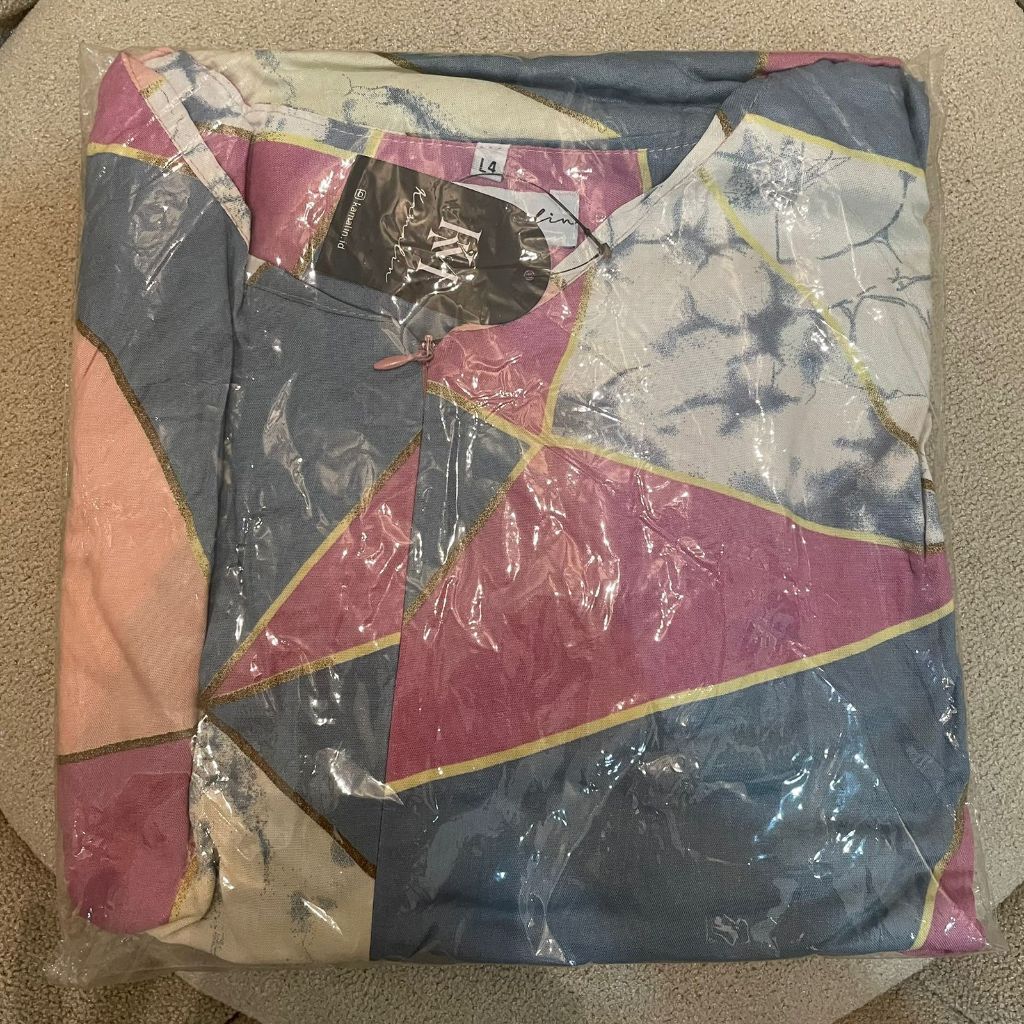 Gamis Jumbo ld 110 120 130 140 Big Size Dress XXXL Terbaru Lebaran Rayon Motif Berlian Free Masker