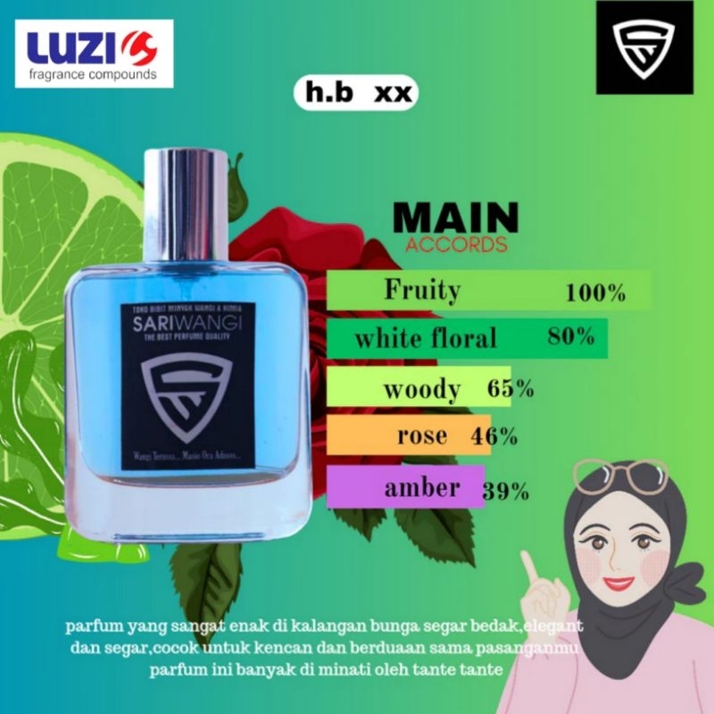 HUGO BOSS XX Woman Luzi by SARWAPARFUM Brenggolo