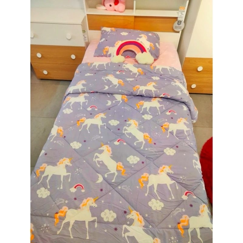 informa sprei bedcover anak, informa kids bedding set unicorn
