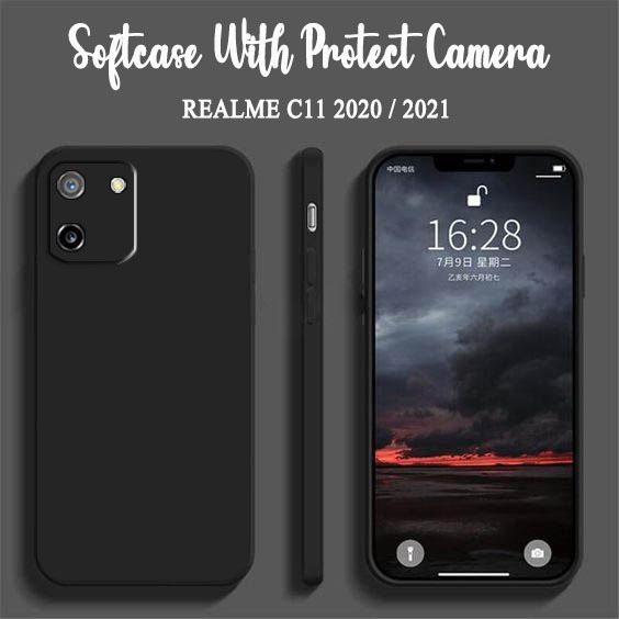 Softcase Macaron Polos Camera Protect For Realme C11 - Case HP Realme C11 2020 - Casing HP Realme C1