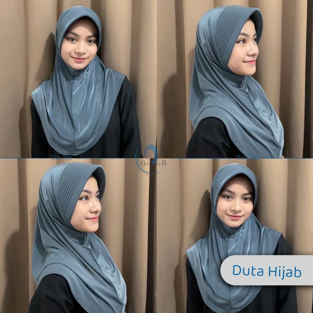 Jilbab Instan Pet Tebal Ukuran M | Jilbab Jersey Premium | Bergo Sport Premium M