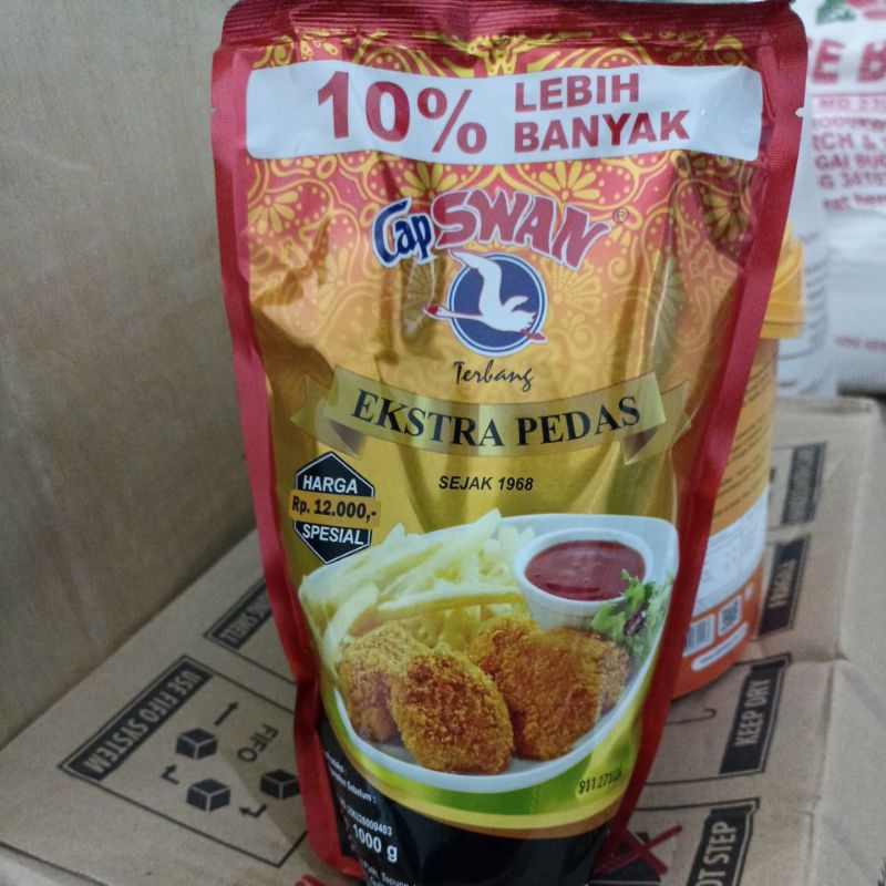 

Saus Extra Pedas Cap SWAN Terbang 1kg