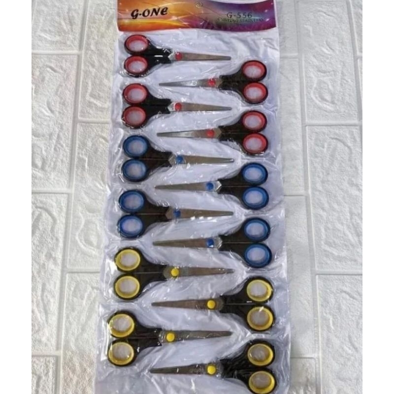 

{12pcs} Gunting Stainless Gunting G-556 Gunting Kertas Gunting Baju Gunting Murah Gunting Besi Gunting G-ONE | Gunting Besco