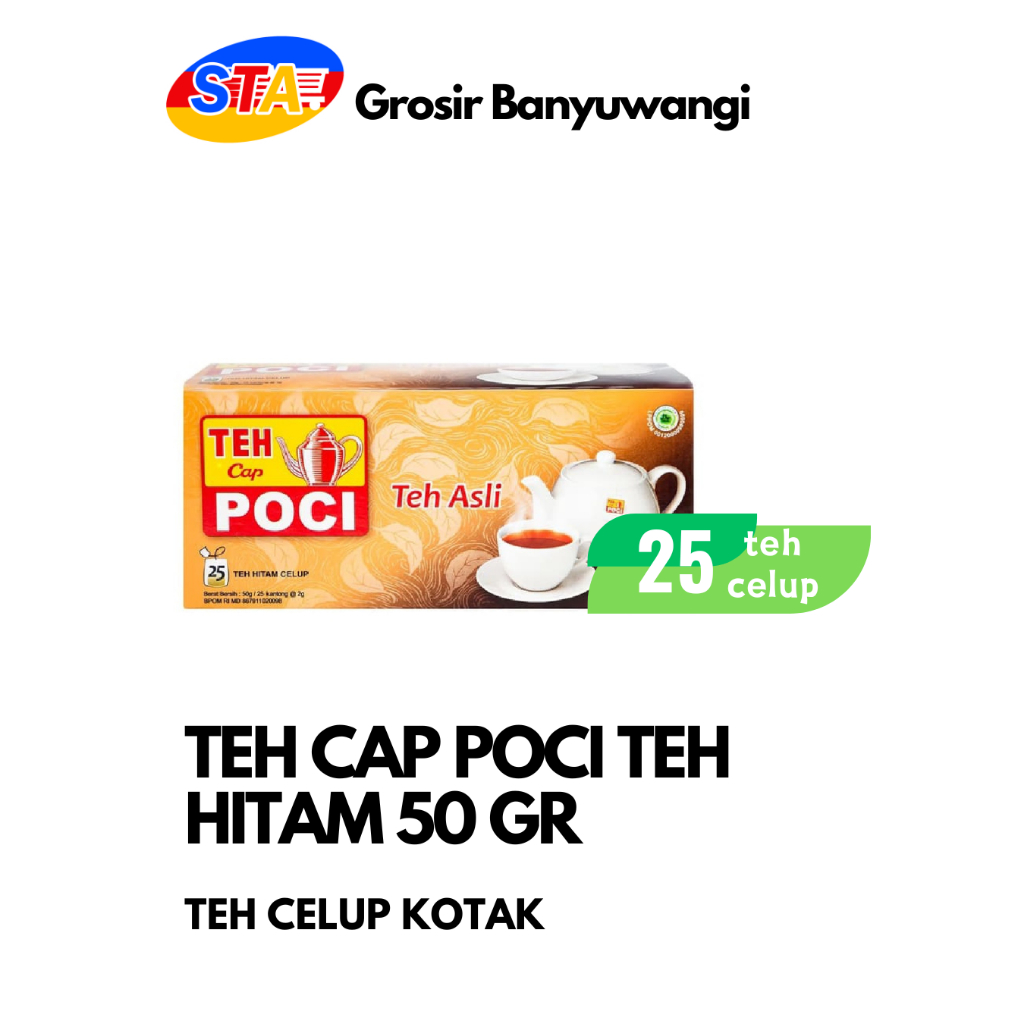 

[JATIM] TEH POCI ORIGINAL 25 BAG | TEH CELUP KOTAK