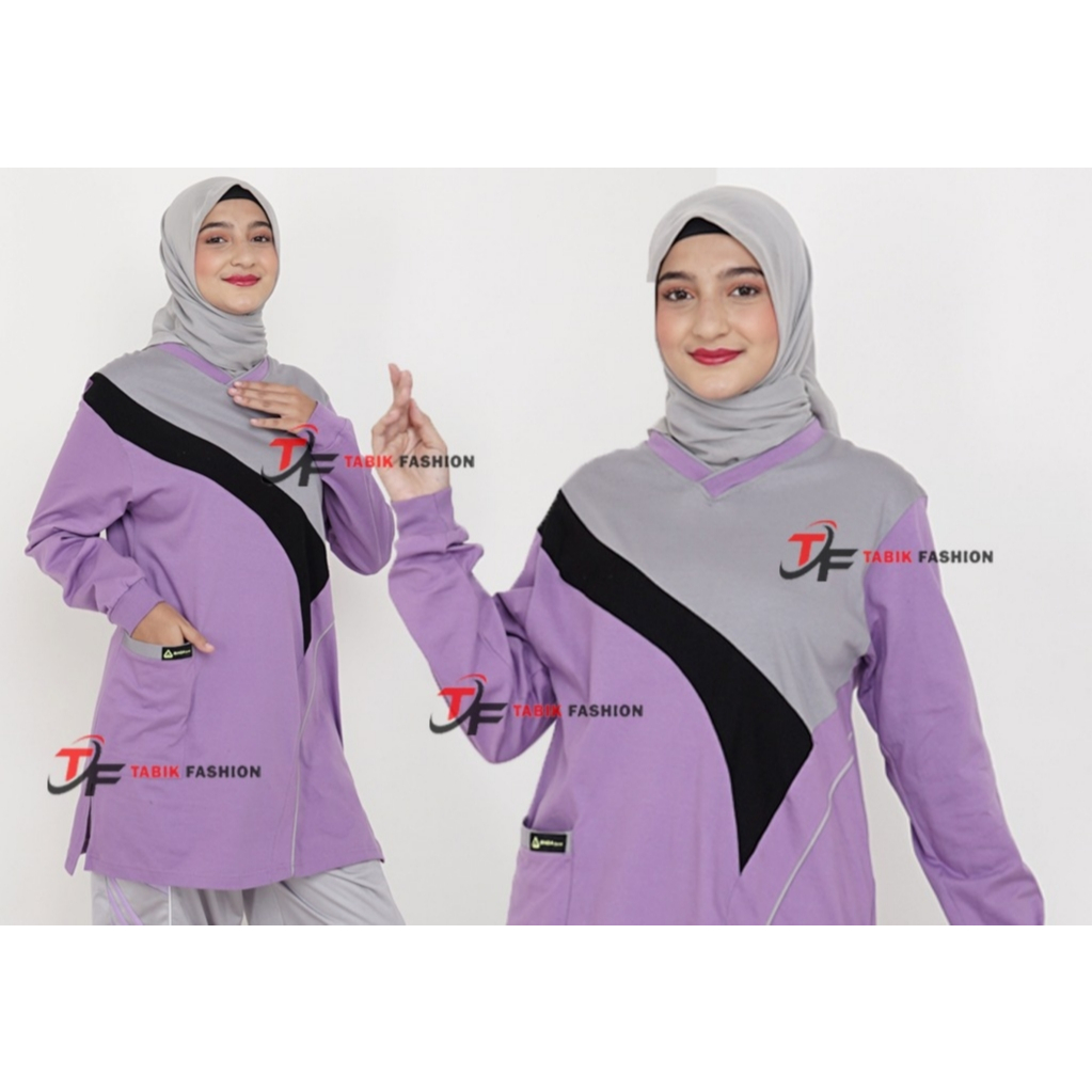 Atasan olahraga muslimah // kaos olahraga tunik wanita muslimah // atasan olahraga muslimah // kaos 