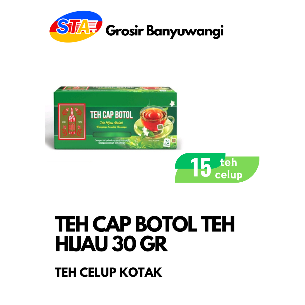 

[JATIM] TEH BOTOL HIJAU 15 BAG | TEH CELUP KOTAK