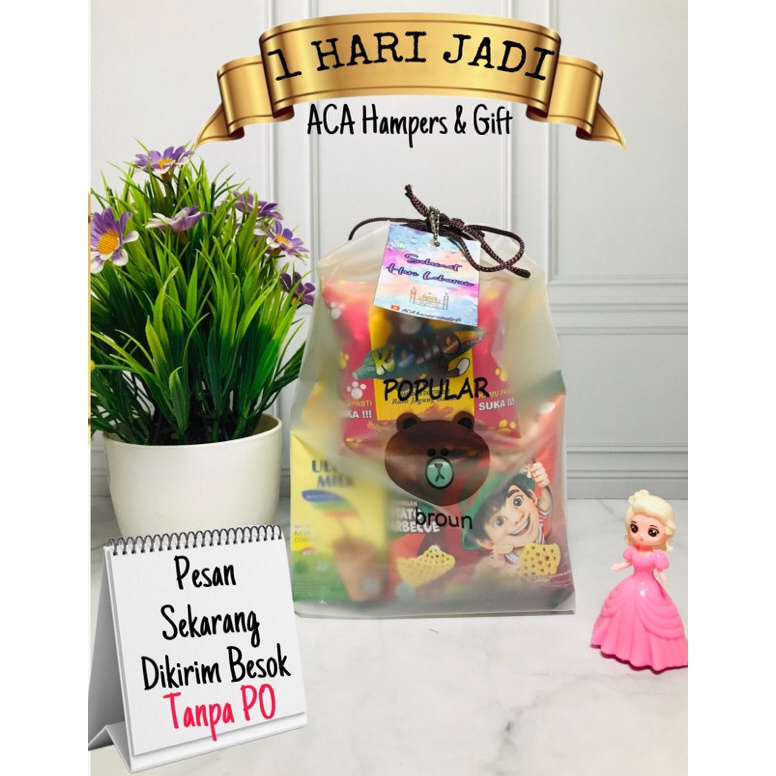 

Cuma hari ini Paket Snack ulang tahun anak Hampers ulang tahun anak