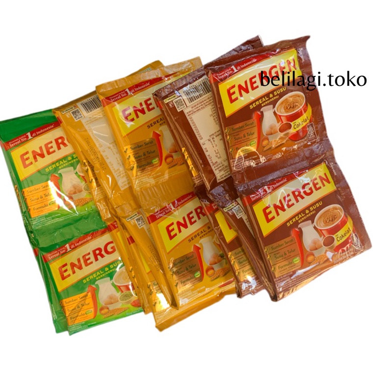 

Real Promotion Energen sachet K hijau vanila cokelat