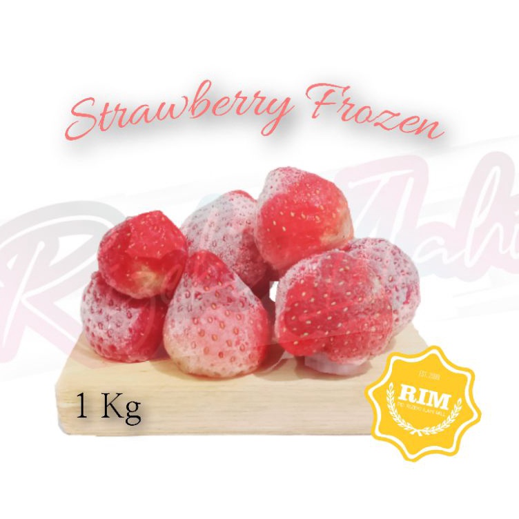 

Baru 1 KG Frozen Strawberry GRADE SORTIR BAGUS Beku Asli Ciwidey bandung Grosir Murah