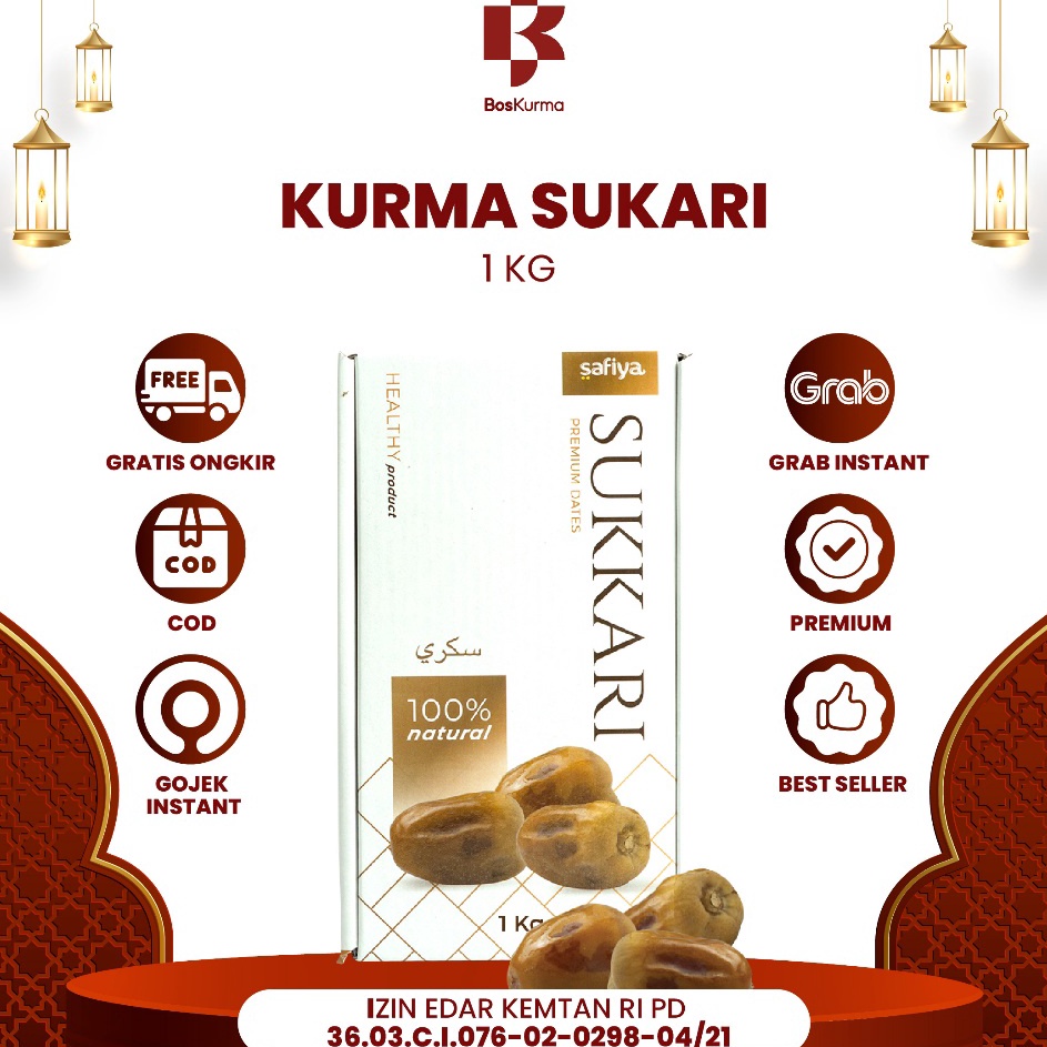 

Toko Spesial Kurma Sukari 1 kg Grade A Premium Oleh Oleh Haji dan Umroh