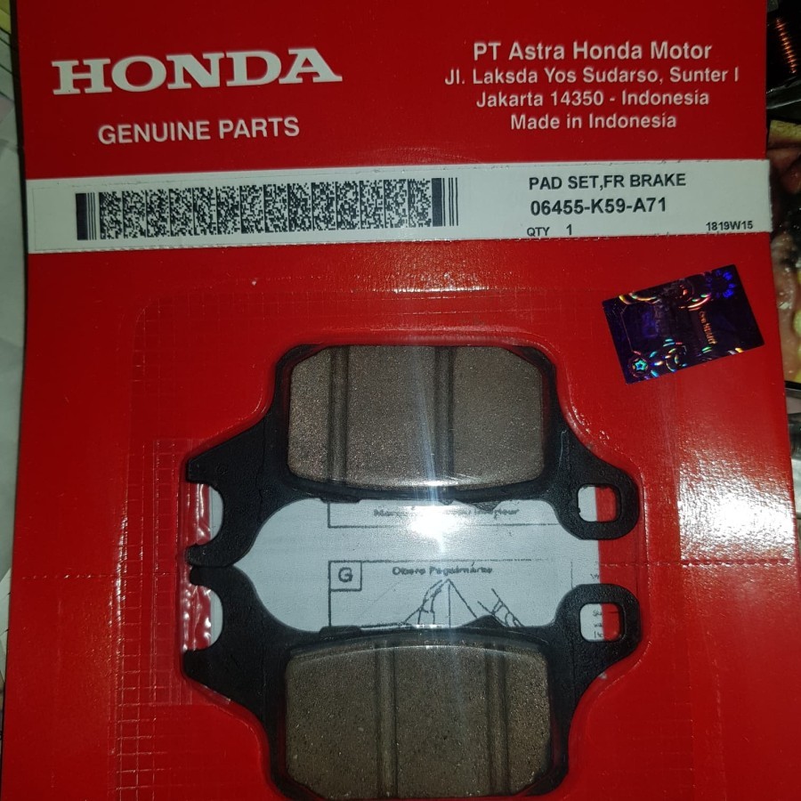 dispad depan kampas rem depan vario 125 vario 150 new led