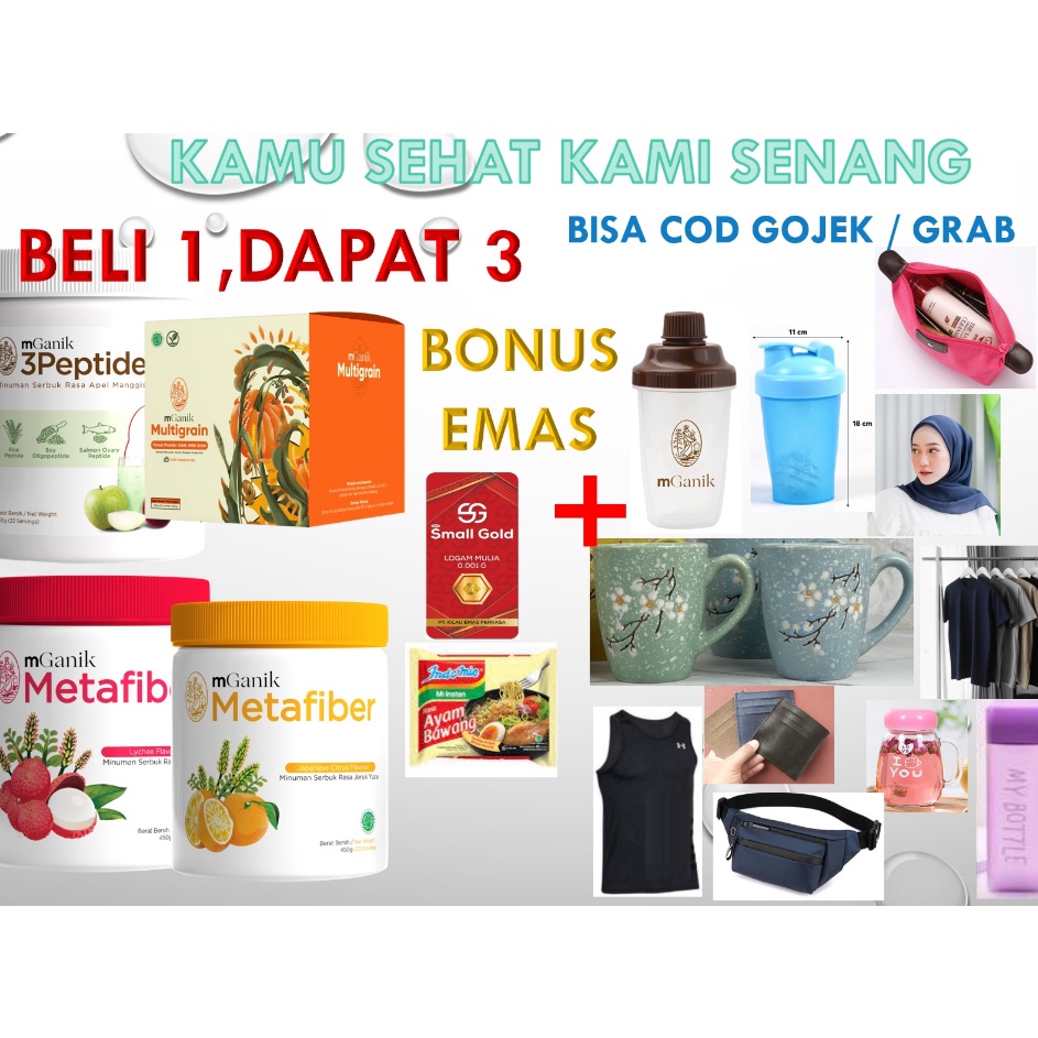 

Klaim promo COD MGANIK MULTIGRAIN pilih BONUS isi 2 Sachet