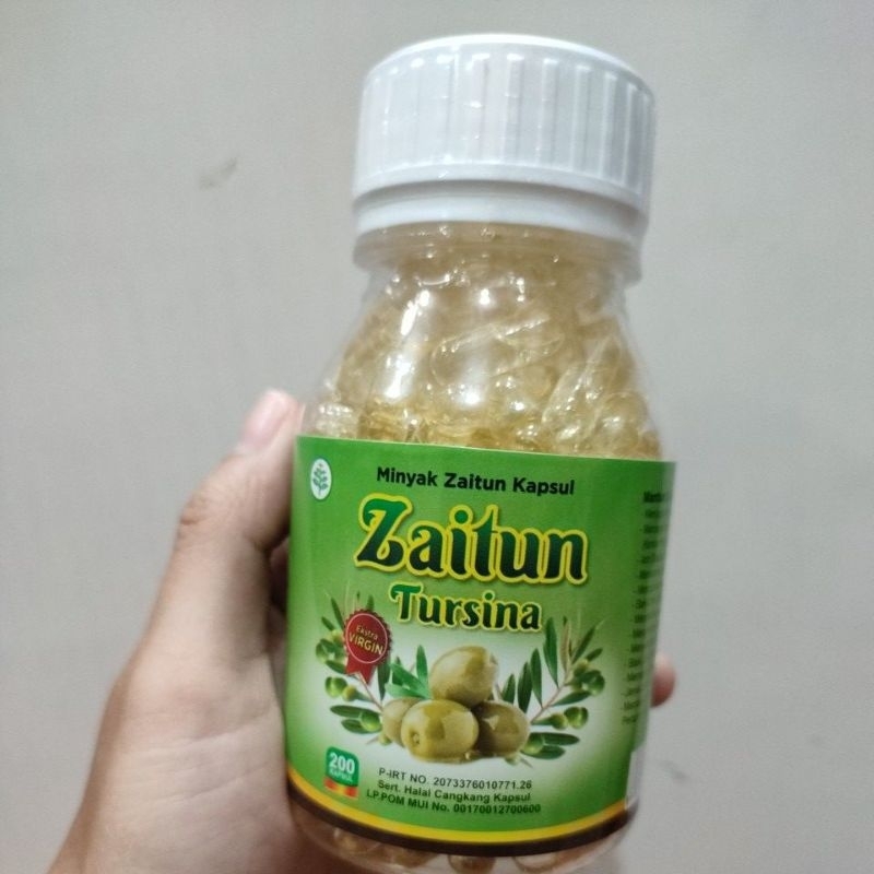 Zaitun Tursina MINYAK ZAITUN 200 kapsul Extra Virgin Olive Oil