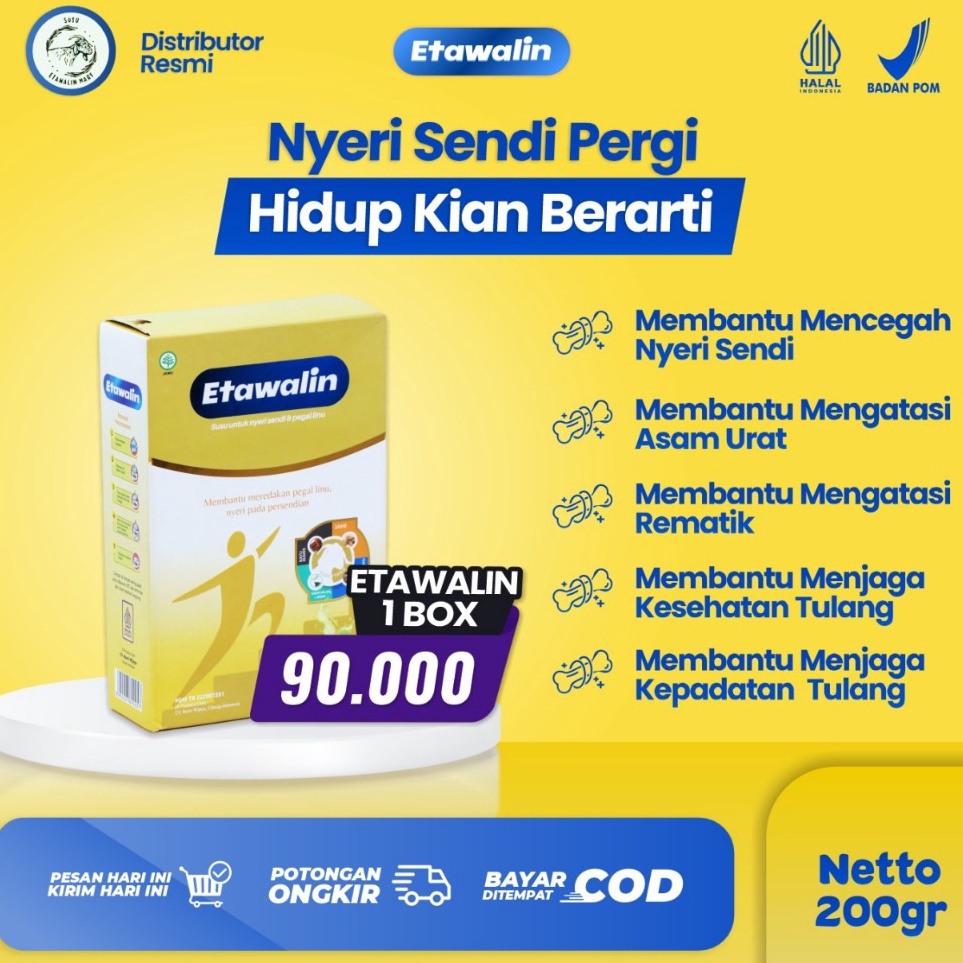 

Promo besar Etawalin Minum 2 kali sehari nyeri sendi dan tulang ga kambuh lagi dengan Susu Etawa Berkhasiat Susu Memperkuat Kepadatan Tulang Susu meningkatkan daya tahan tubuh Susu Asam Urat Susu Sendi Susu Nyeri Sendi Susu Pegal Lini Susu Asam