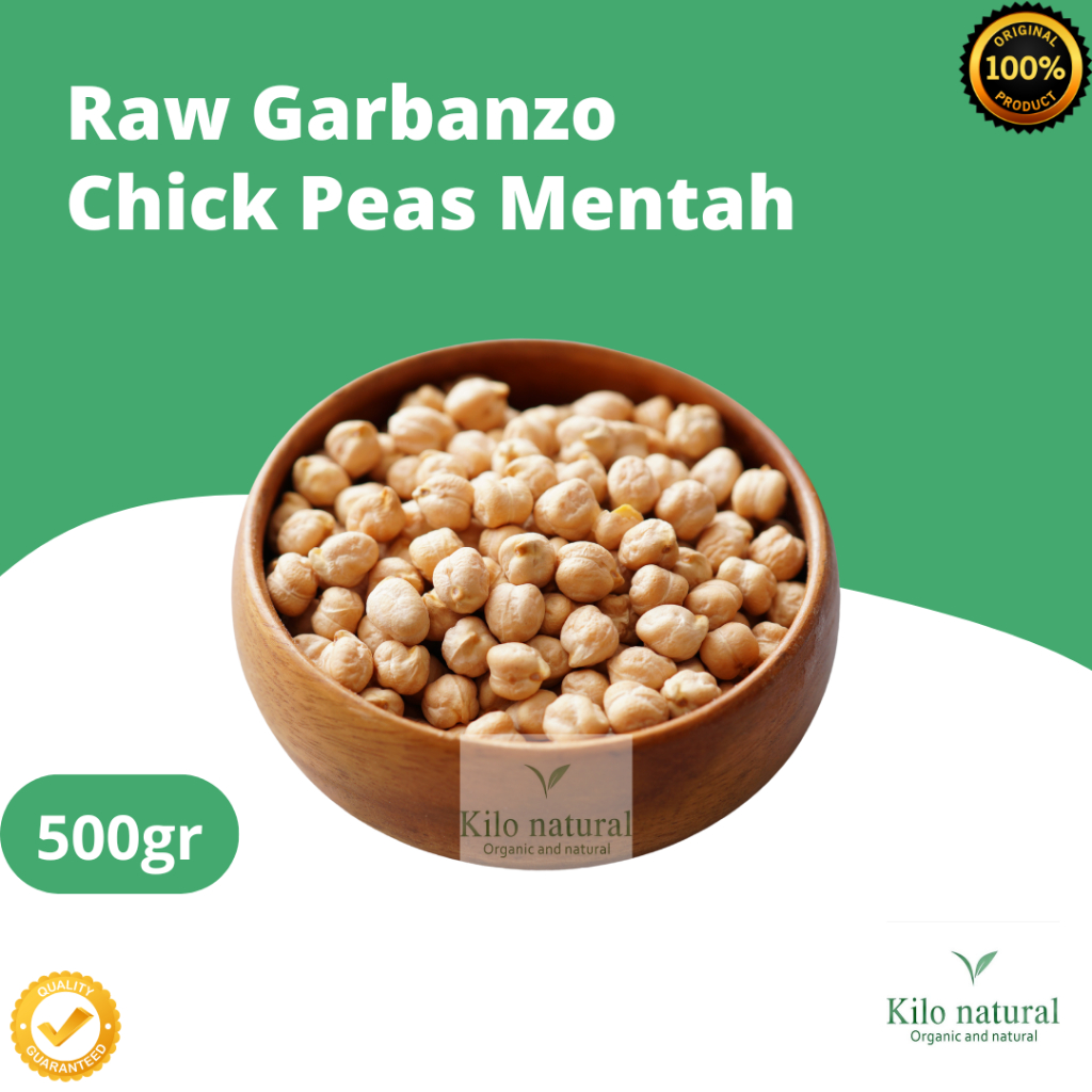 

500gr Garbanzo Mentah / Chickpeas / Chick Peas / Kacang Arab Mentah 500gr