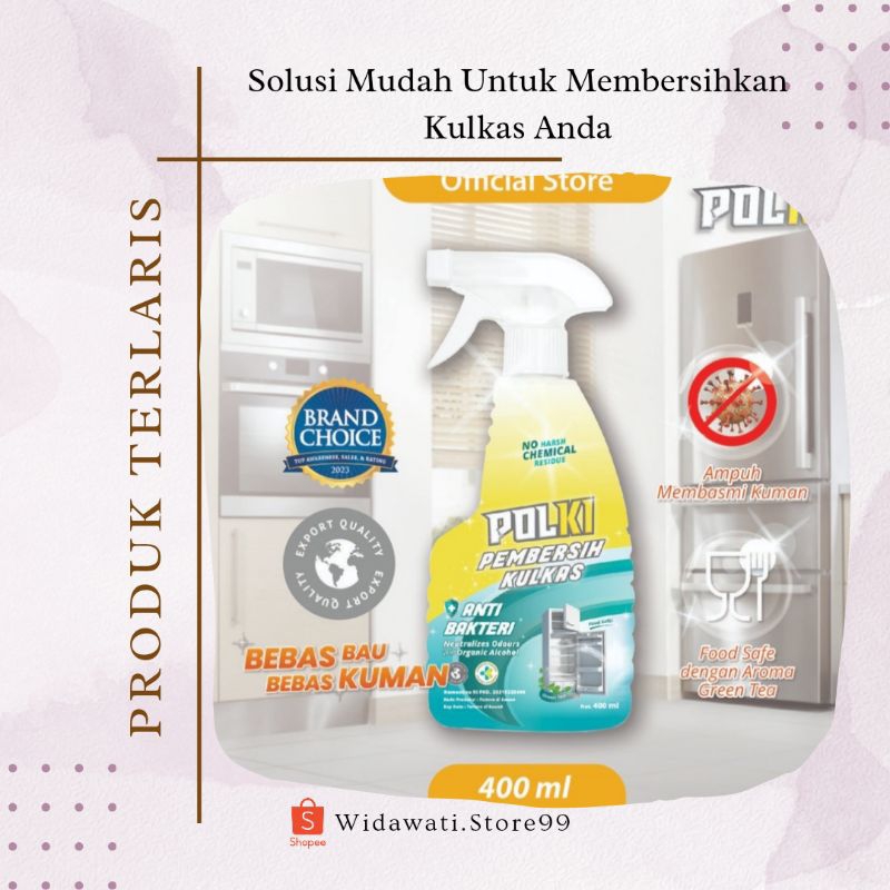 Polki Pembersih Kulkas 400ml / Pembersih Kulkas Ampuh/ Pembersih