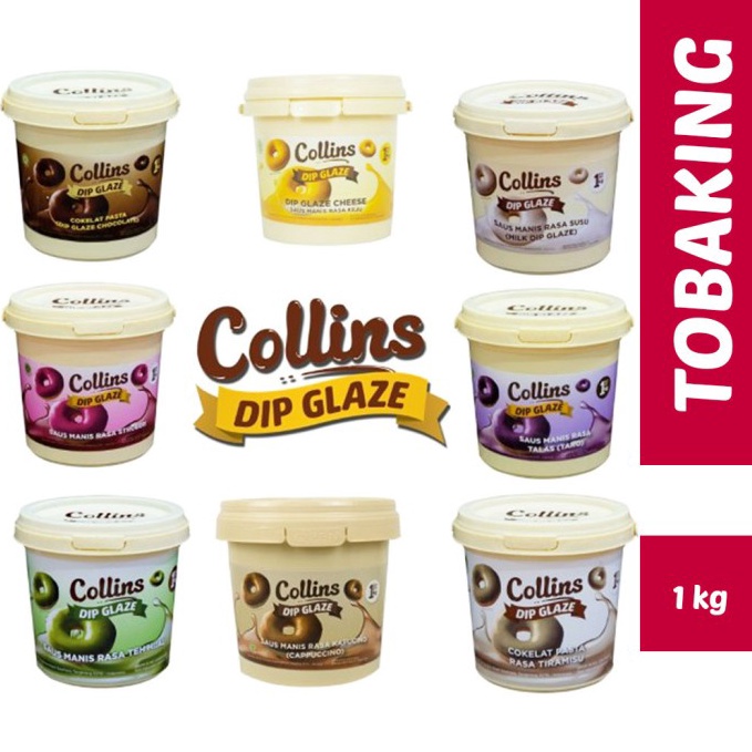 

Fresh Product Collins Dip Glaze 1 kg Choco Crunchy Topping Kue Donut Pisang