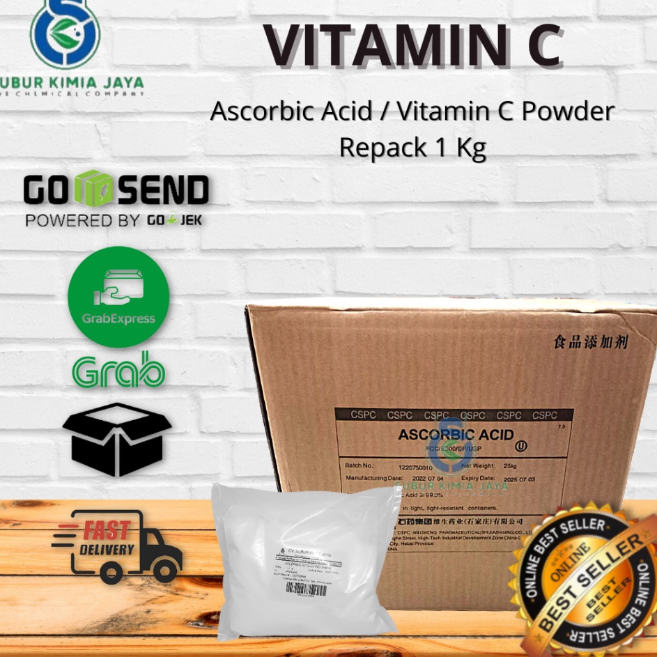 

Promo besar Ascorbic Acid Ex Weisheng Vitamin C Powder Food Grade 1 KG