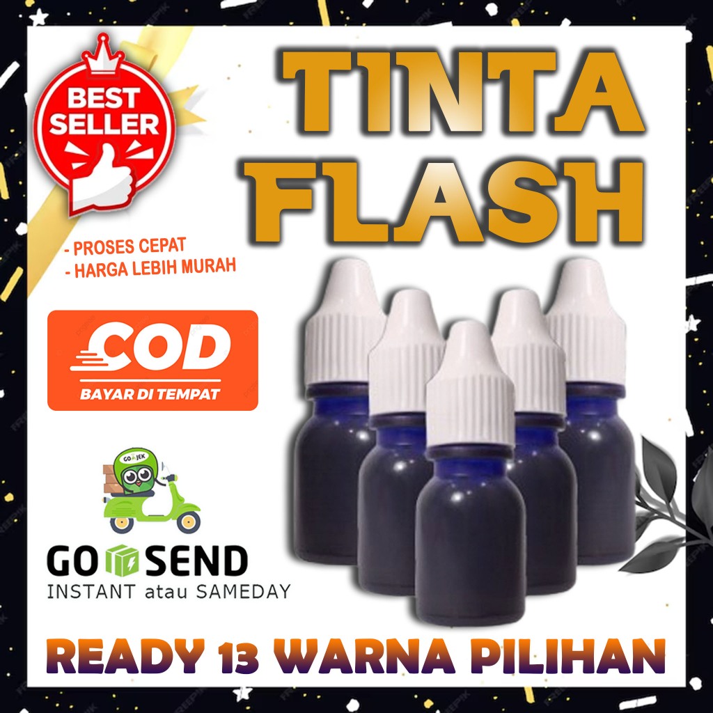 

Tinta Stempel Flash Kertas 5ml Original