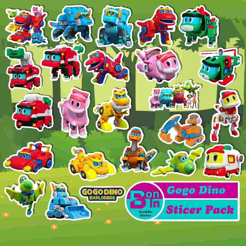 

Gogo Dino explorer Stiker anak