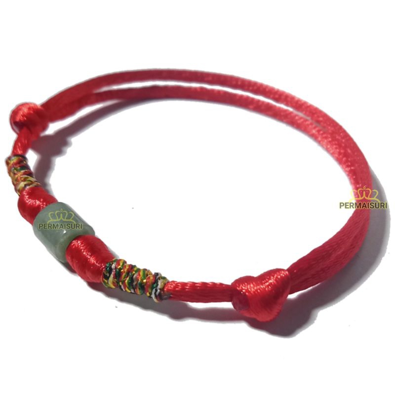 Gelang Giok Asli Balutan Pancawarna Giok Burma Original
