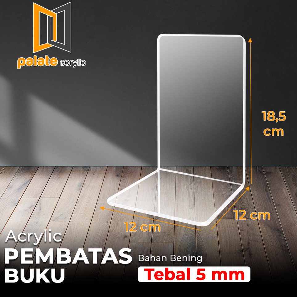 

Arrival ACRYLIC AKRILIK PEMBATAS BUKU PENAHAN AKRILIK BOOK STAND 5mm