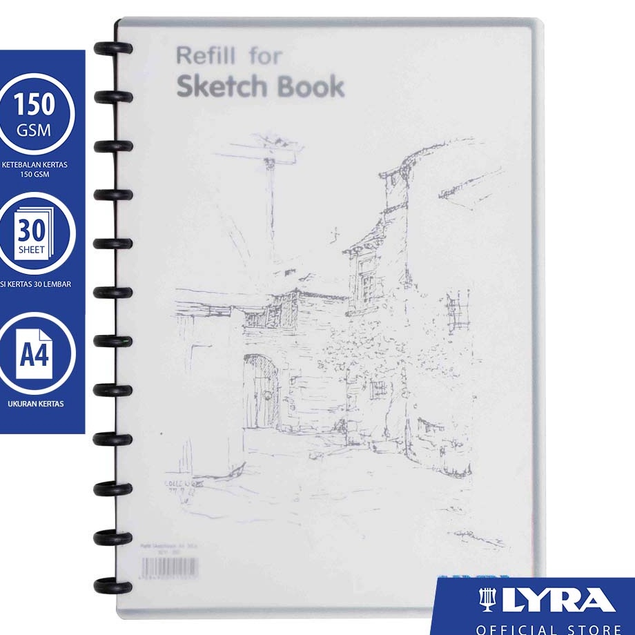 

Borong Promo LYRA Sketch Book A4 3 Sheets 15gsm Buku Sketsa untuk Menggambar